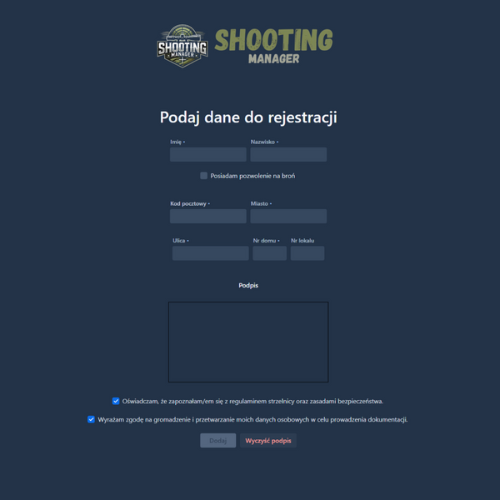 Aplikacja Rejestracja